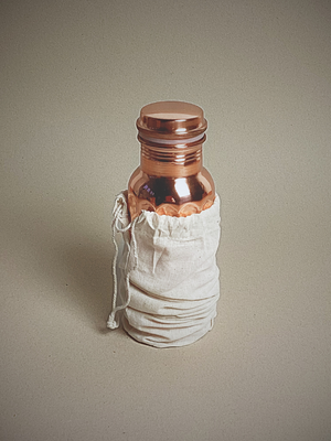 Botella de cobre DIAMANTE · Yogi&Yogini