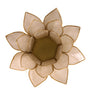 Portavelas FLOR DE LOTO · Nácar/oro