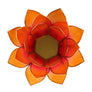 Portavelas FLOR DE LOTO · Naranja/oro