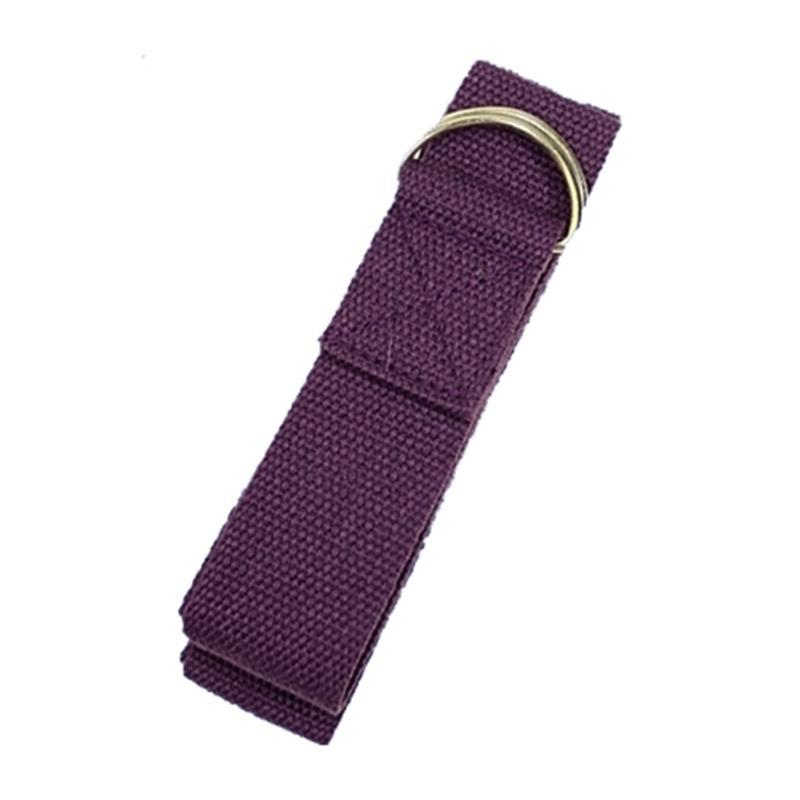Cinturón de algodón Hebilla en D · Púrpura