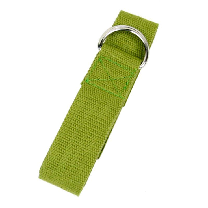 Cinturón de algodón Hebilla en D · Verde