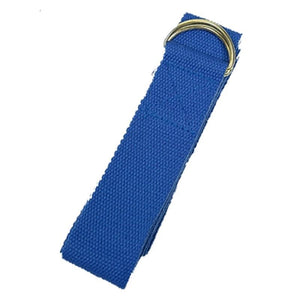 Cinturón de algodón Hebilla en D · Azul